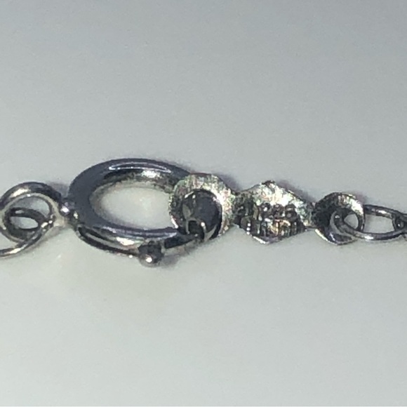 Sterling 10k Rose Gold & Diamond Heart Hearts Infinity Necklace 19” + .9” - Picture 4 of 6